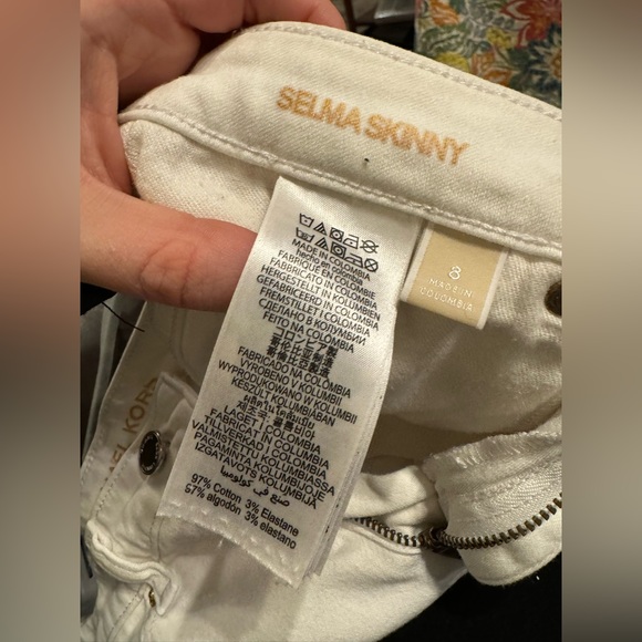 MICHAEL MICHAEL KORS Selma White Skinny Jeans Size 8 VGUC - Picture 6 of 16